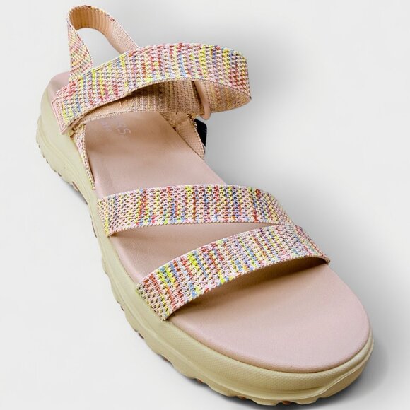 Skechers Reggae Bound 163681 Women’s Sandals 11M Natural/Tan Slingback - Picture 2 of 15